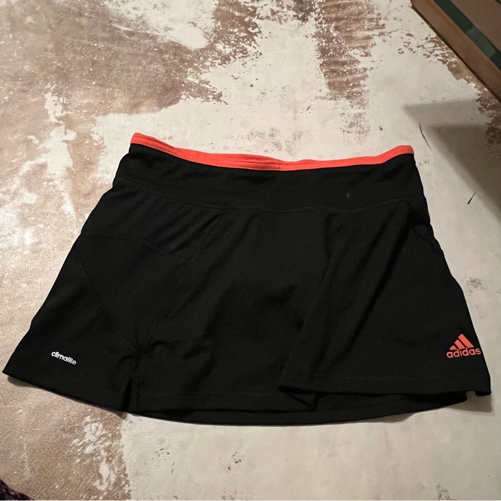 Adidas Women's Black Shorts with Red Trim
